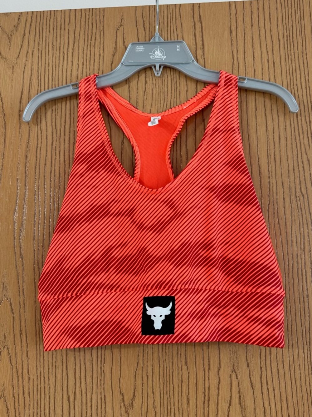 Under Armour Red Striped Racerback Sports Bra